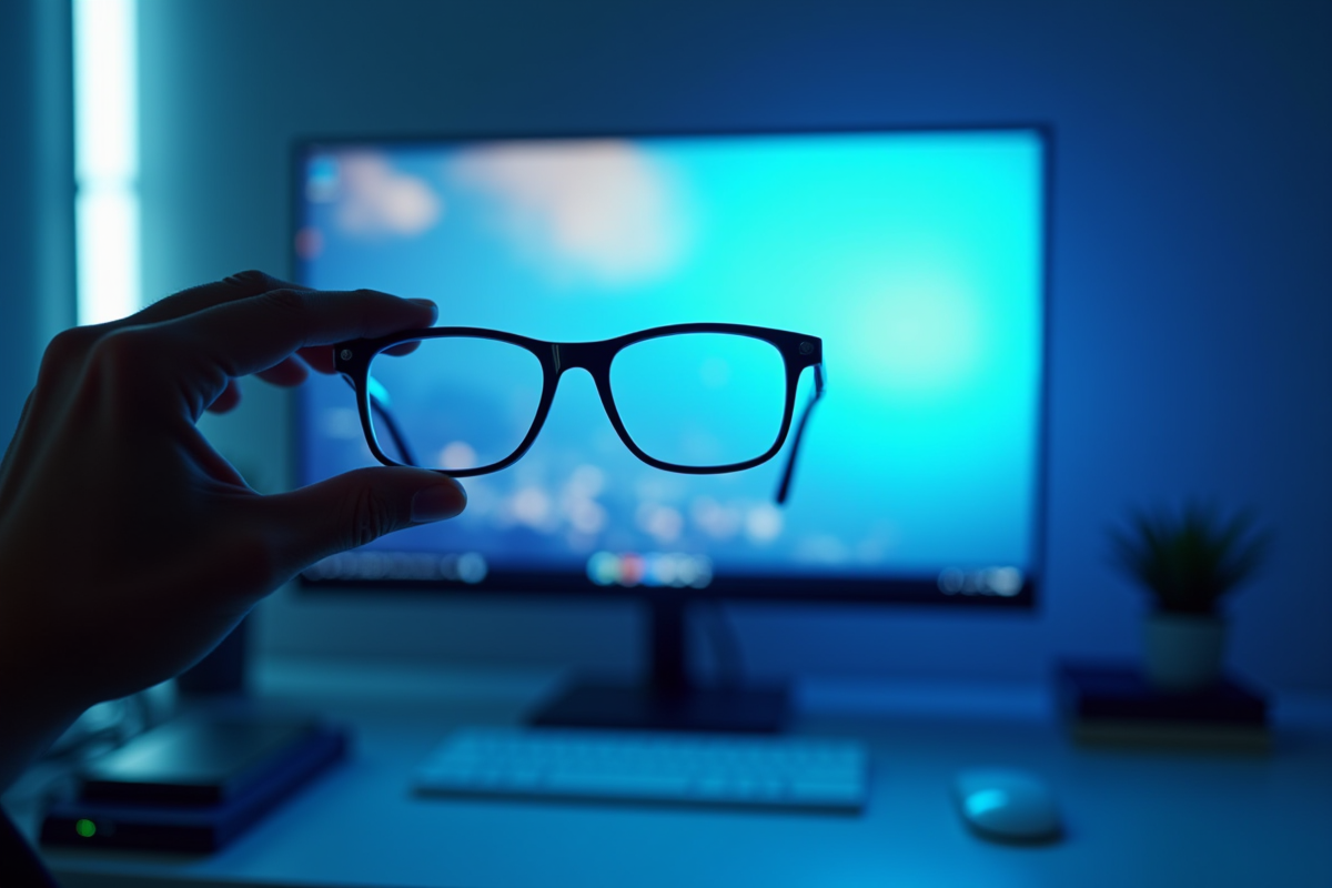 lunettes bleues